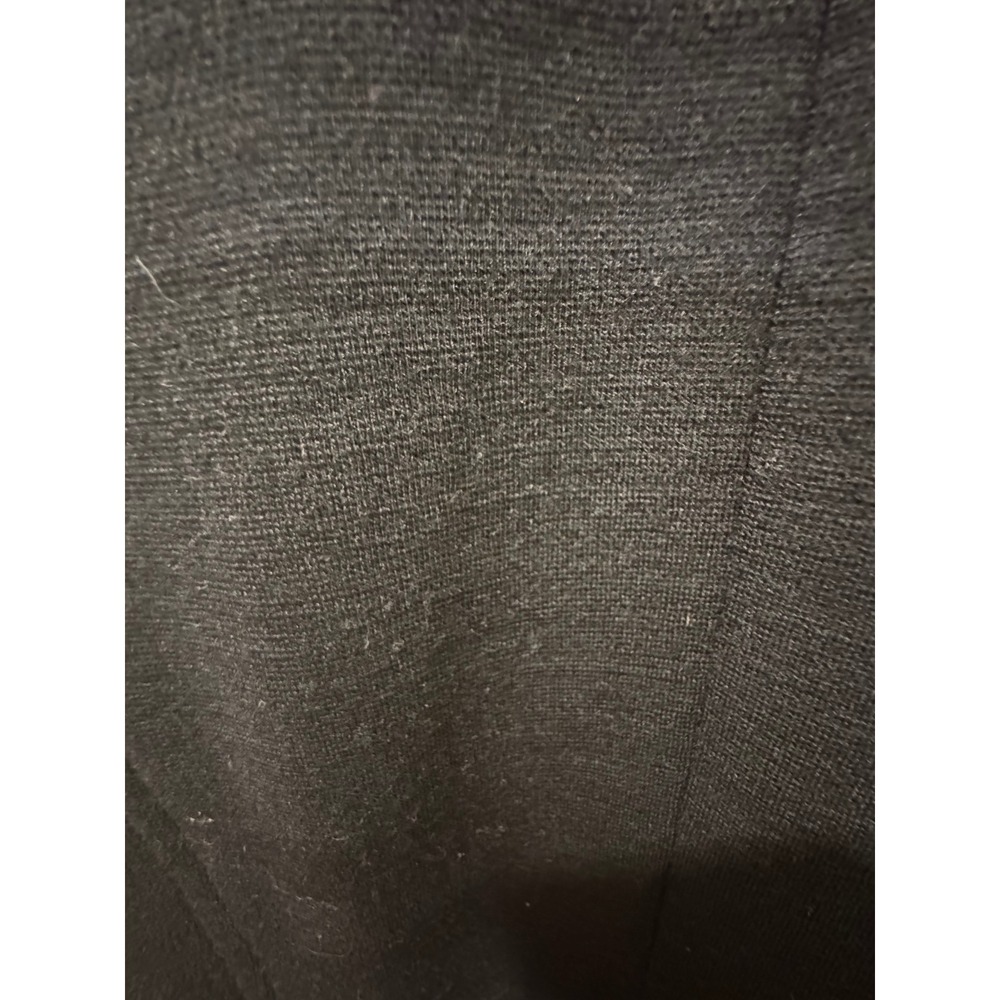 Razooks Womens Black Leather Knit Mixed Media Zip Front Jacket Size 6 - Picture 6 of 12